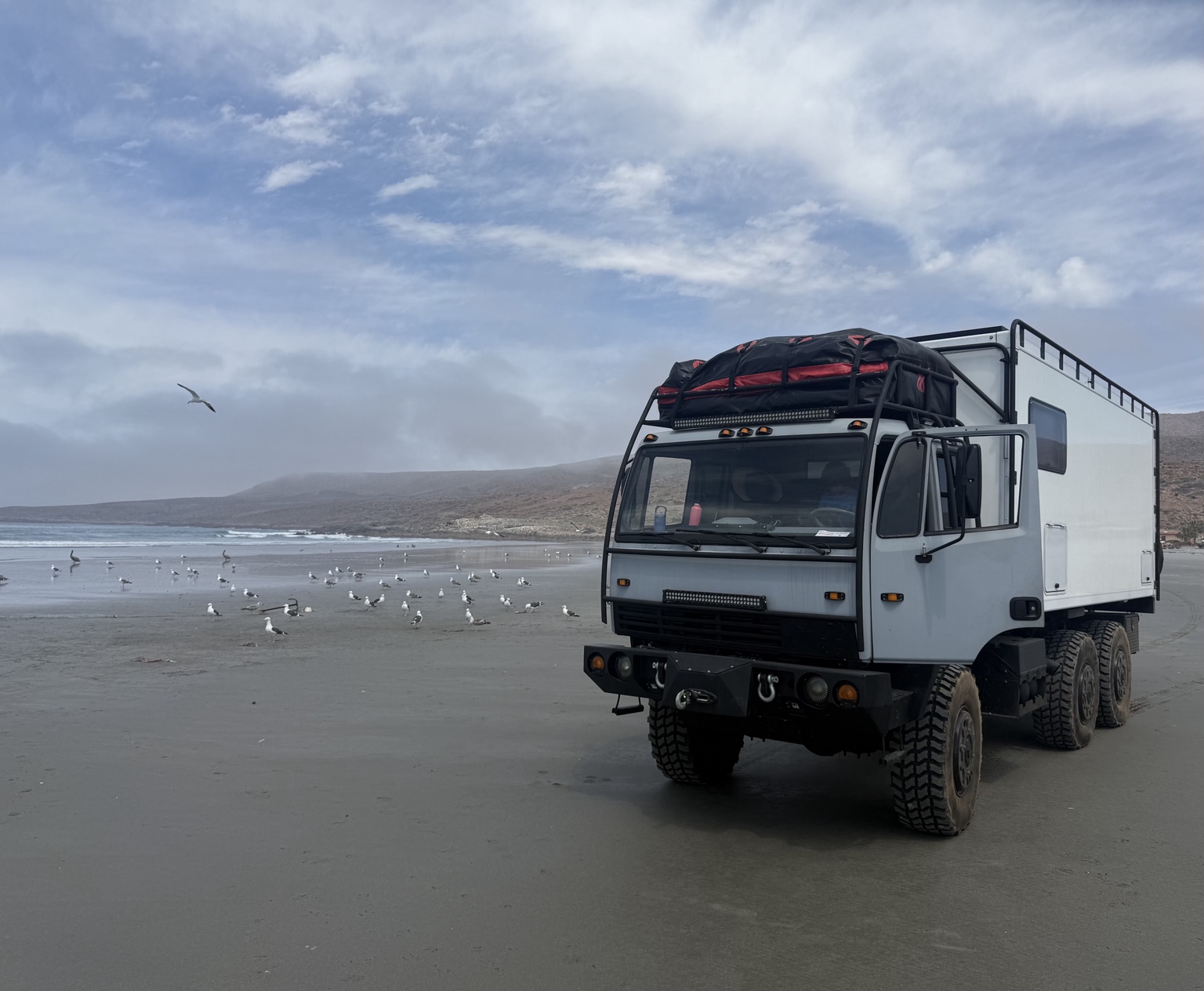 The GoFamExplore truck on the beach